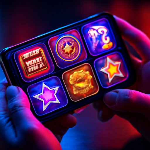 online casino game phone screen with reward meter